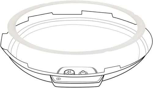 Vista 3 de Anillo de sellado original para olla eléctrica FARBERWARE de 6 cuartos de galón, anillos de sellado de junta de silicona de repuesto para olla a