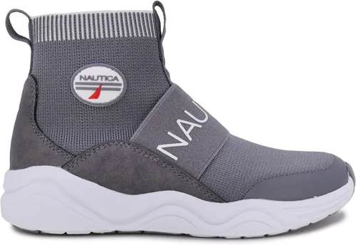 Vista 2 de Nautica Zapatos deportivos Silas de caña alta para niños con soporte mejorado para el tobillo, disponibles en tallas para niños grandes, niños