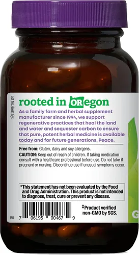Vista 3 de Oregon's Wild Harvest Cápsulas de ginseng americano sin OMG, 50
