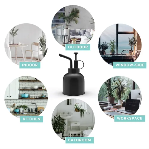 Vista 8 de Plant Mister - Botella rociadora de acero inoxidable para plantas de interior, rociador de bonsái, rociador de suculentas, atomizador de plantas