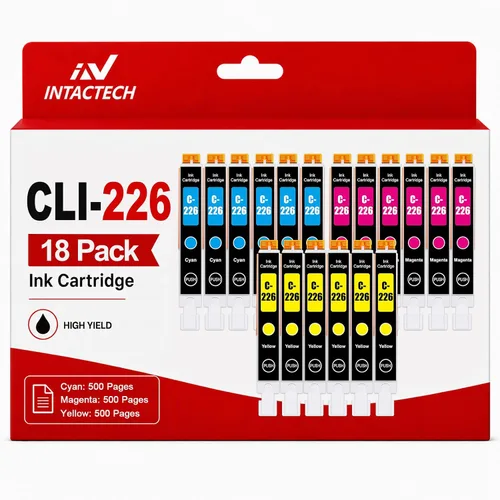Vista 9 de CLI-226GY - Cartuchos de tinta gris para Canon MG8120 MG8120B, paquete de 4