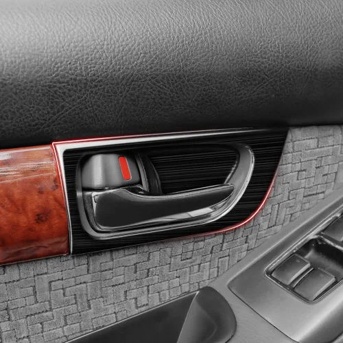 Vista 4 de Panel de manija de puerta de acero inoxidable para Toyota Land Cruiser Prado 120 2003-2009 2008 2007 2006 2005 2004 LC120 Accesorios de decoración
