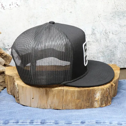 Vista 4 de WHISKEY BENT HAT CO. Sombreros ajustables Cheyenne Snapback Negro