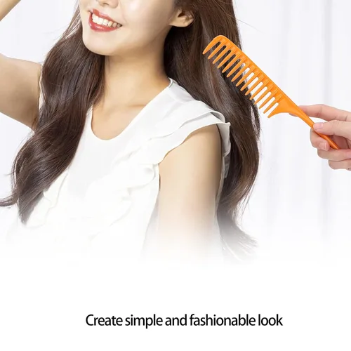 Vista 2 de Peine de cola de rata, práctico peine profesional exquisito para cabello para partición de cabello para resaltar
