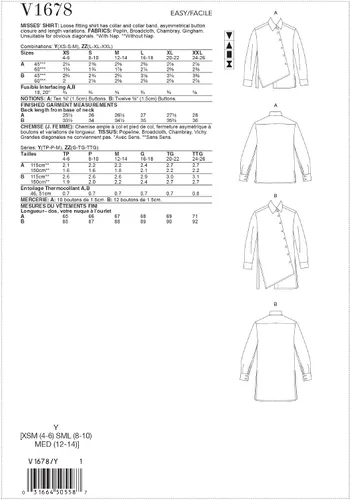 Vista 2 de Patrón Vogue L-XL-XXL, Varios