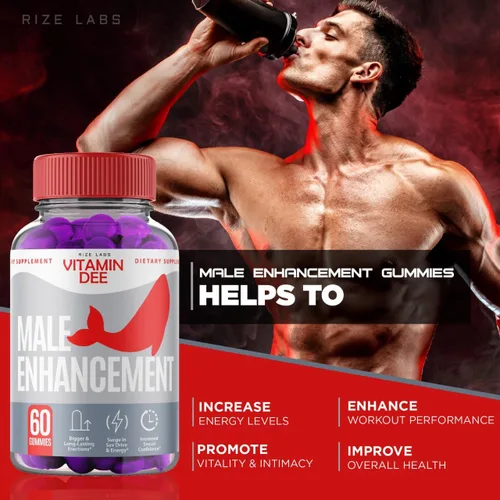 Vista 6 de rize labs Gomitas de vitamina Dee, vitamina Dee para hombres, reseñas de gomitas de rendimiento de vitamina Dee, gomitas de vitamina Dee, apoyo
