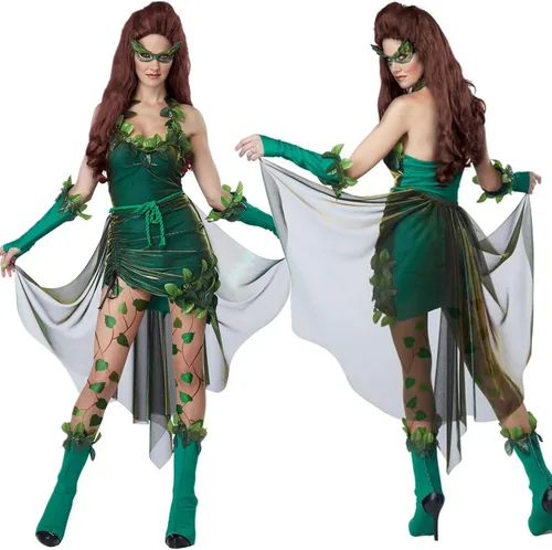 Vista 5 de LovSmile Disfraz de hadas Tinkerbell para mujer, vestido verde para cosplay, fiesta de Halloween con alas