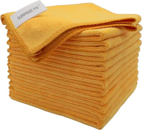 Vista 13 de Paños de limpieza de microfibra de alta calidad, ultra absorbentes, sin pelusas, para cocina, vidrio, cuidado del automóvil, acero inoxidable