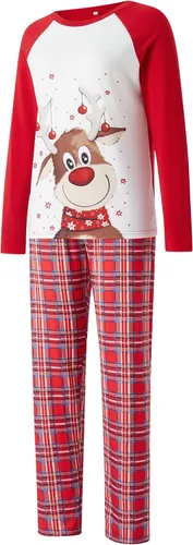 Vista 5 de Conjuntos de pijamas familiares de Navidad. Juego de pijamas iguales para bebes, adultos y niños, ropa de dormir de Navidad, juegos de pijamas