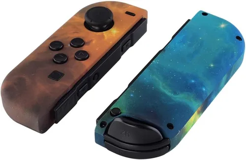 Vista 3 de eXtremeRate - Carcasa de control portátil Joy-Con con set de botones completo repuesto de carcasa hazlo tú mismo para control de Nintendo Switch