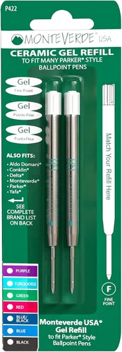 Vista 7 de Monteverde® Capless Gel Refills to Fit Parker