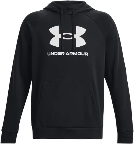 Vista 3 de Under Armour Rival - Sudadera con capucha para hombre, de vellón y con logotipo