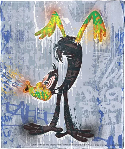 Vista 6 de Northwest Looney Tunes - Manta de seda táctil, 50 x 60 pulgadas, cuenco de cereales