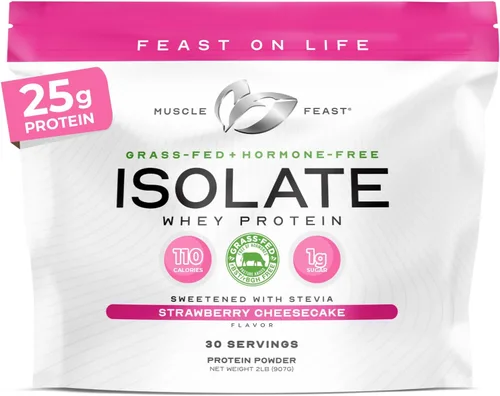 Vista 15 de Muscle Feast Proteína de suero aislada de vacas alimentadas a pasto, totalmente natural sin hormonas, criadas en pasto, Proteína de suero aislada