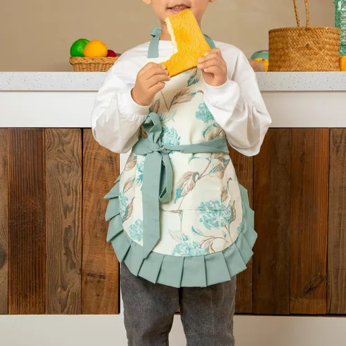 Vista 5 de NEOVIVA Delantales de cocina con bolsillos para mamá y yo, delantales a juego para padres e hijos, regalos para Acción de Gracias, Navidad