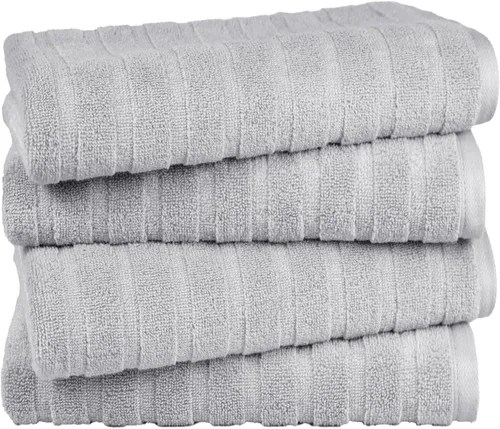 Vista 13 de TRIDENT Juego de 4 toallas de baño beige de secado rápido 100% algodón