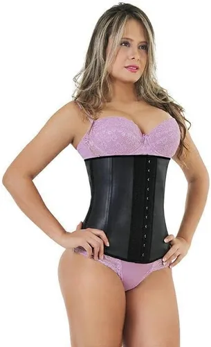 Vista 3 de Dmara Style Cintura Shaping Cintura Entrenador para mujer Debajo del busto Látex y Algodón Deporte Faja Corsés Cincher Body Shaper