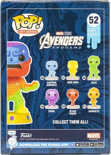 Vista 8 de Funko Marvel Infinity Saga Thanos Art Series Pop! Figura de vinilo con pop premium! Protector Entertainment Earth Exclusivo