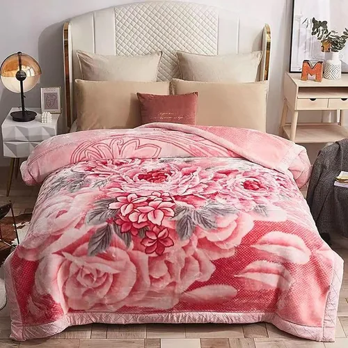 Vista 14 de LGYKUMEG Manta pesada de visón coreano, tamaño Queen de 79 x 91 pulgadas, sedosa suave y cálida, manta de cama Raschel reversible de 2 capas, 9
