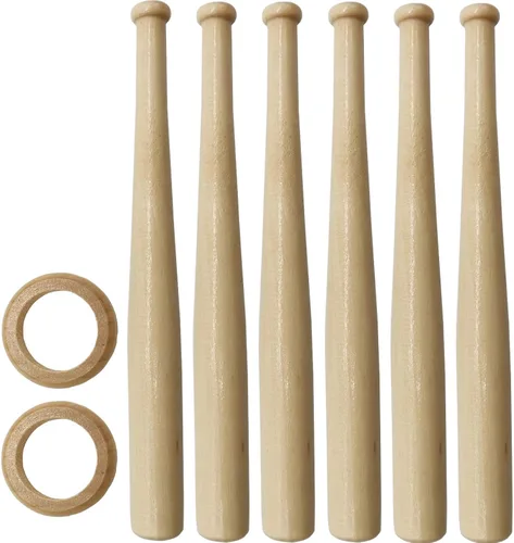 Vista 3 de RONYOUNG 2Sets Soporte de béisbol Soporte de béisbol Soporte de madera Base de bola Soporte de exhibición