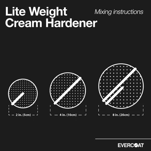 Vista 5 de Evercoat Lite Weight Body Filler - Masilla para Carrocería Liviana sin Obstrucciones para Aluminio, Fibra de Vidrio y Más - 25.36 Fl Oz