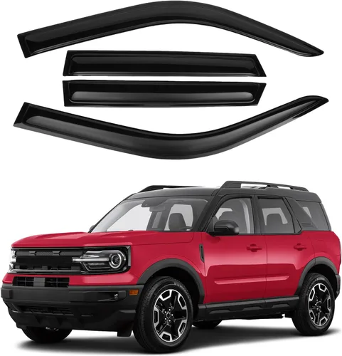 Vista 24 de Canvcle RAV4 Protectores de lluvia – Viseras de ventana para Toyota RAV4 2006-2012, deflectores de viento de ventana lateral con cinta para montaje