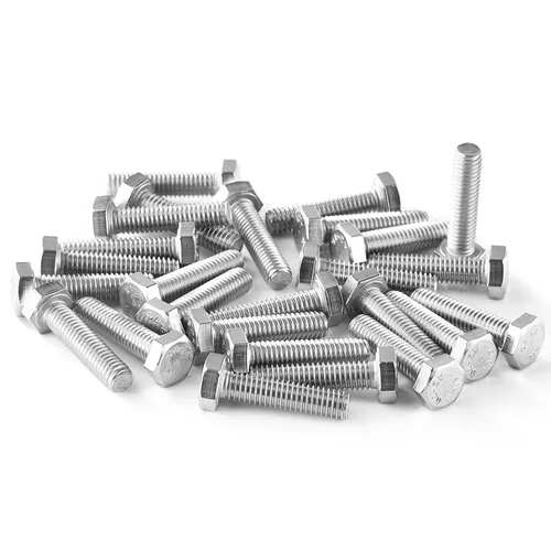 Vista 5 de M4-0.7 x 6mm Tornillos de cabeza hexagonal de servicio pesado, tornillos de cabeza hexagonal, acero inoxidable 304, rosca completa métrica, acabado