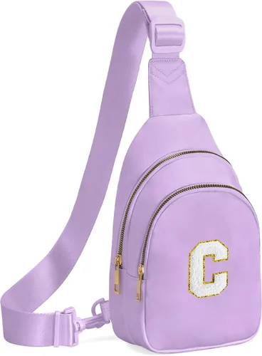 Vista 22 de Regalos de cumpleaños Viverte para niñas de 7, 8, 9, 10, 11, 12, 13 años, pequeño bolso cruzado de hombro con inicial, bolso cruzado de hombro
