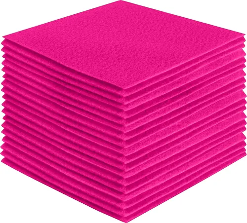 Vista 128 de FabricLA Hojas de fieltro acrílico para manualidades, cuadrados de fieltro precortados suaves de 4 x 4 pulgadas (3.9 in x 3.9 in), utiliza hojas