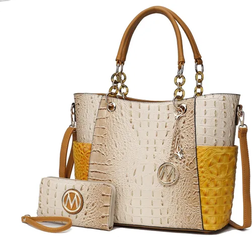 Vista 50 de MKF Collection - Juego de bolsa de mano para mujer, con cartera y asa superior, de piel vegana