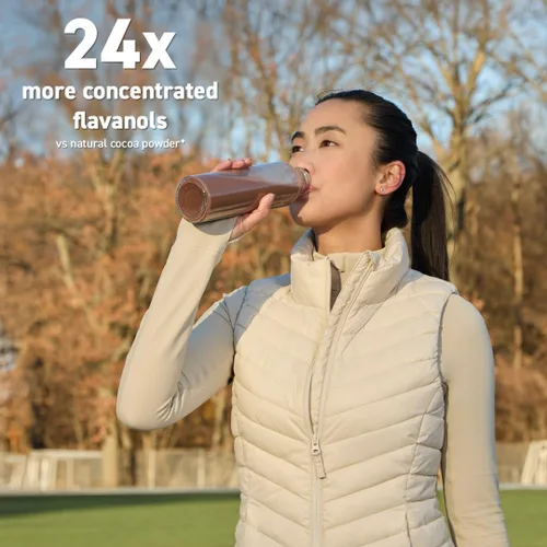 Vista 7 de CocoaVia Cardio Health Cacao en polvo, 15 palitos de una sola porción, 500 mg de flavanoles de cacao, apoya la salud del corazón, aumenta el óxido