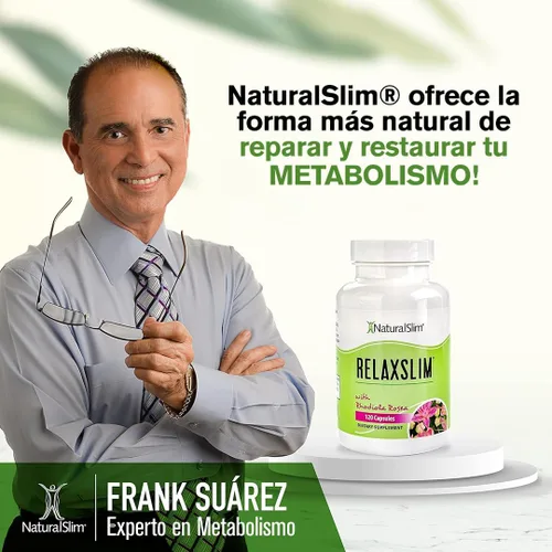 Vista 7 de Naturalslim Relaxslim - Potenciador del metabolismo, ayuda a quemar grasa, supresor del apetito y alivio del estrés, fuente de energía natural