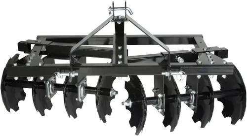 Vista 15 de IMPACT IMPLEMENTS® Paquete de 7 Piezas CAT-0 para Tractores de Césped/Jardín. Incluye raspador de caja, rastrillo, arado, cuchilla, cultivador