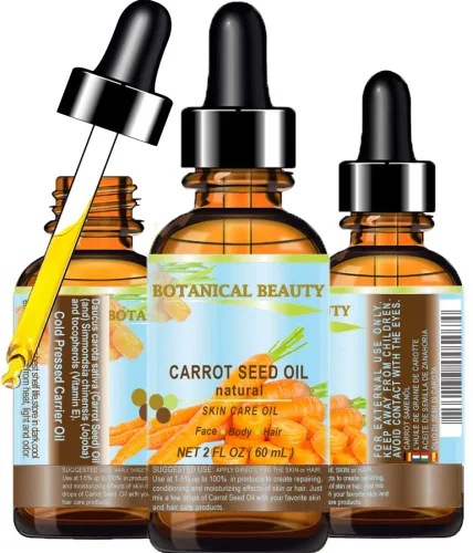 Vista 8 de ACEITE DE SEMILLA DE ZANAHORIA 100% Natural Aceite Portador Prensado en Frío. 1 Fl.oz.- 1.0 fl oz. Cuidado de la Piel, Cuerpo, Cabello y Labios.