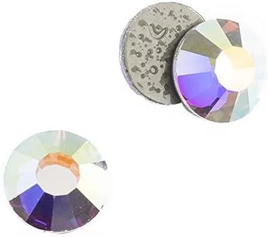 Vista 2 de 144 adornos de diamantes de imitación de Preciosa Viva 12 Crystal AB con parte trasera plana ss12