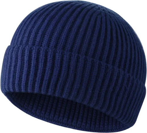 Vista 35 de ROYBENS Swag Wool Knit Cuff Short Fisherman Beanie for Men Women Winter Hat 1 albaricoque