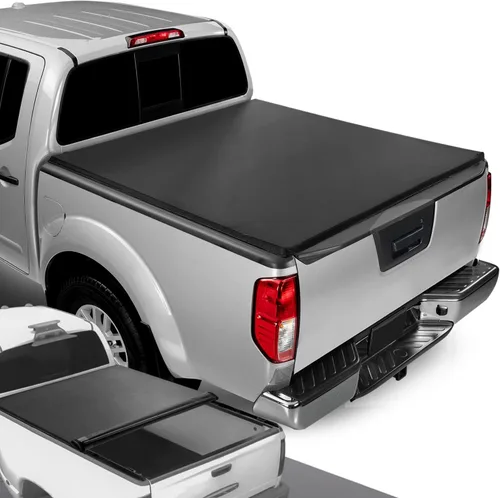 Vista 10 de DNA Motoring TTC-TRISOFT-049 Cubierta Tonneau Tri-Plegable Suave Ajustable para Cama Trasera de Camioneta Pickup, Negro