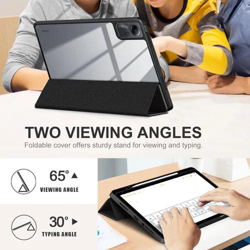 Vista 2 de Funda para Xiaomi Redmi Pad SE 11 pulgadas a prueba de golpes con carcasa trasera transparente transparente para Xiaomi Redmi Pad SE 2023 Auto