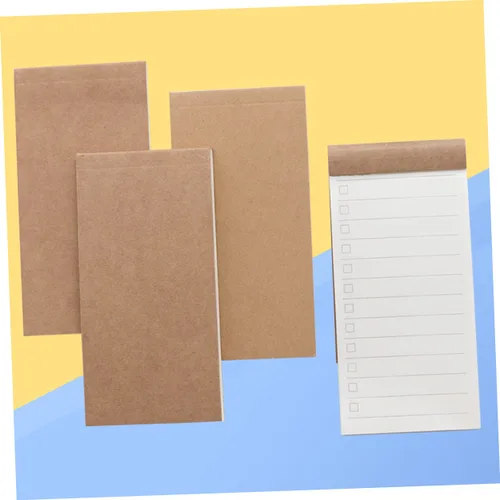 Vista 2 de Abaodam 4pcs Notebooks for Work Blank Notebook Pocket Notebooks Note Books for Korean Stationery Korean Notebook Work Notebook Pocket Size Notebook