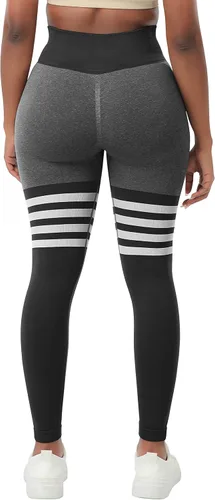 Vista 4 de A AGROSTE - Leggings con levantamiento de glúteos para mujer, pantalones deportivos para hacer yoga con cintura alta, para entrenar o para ir al