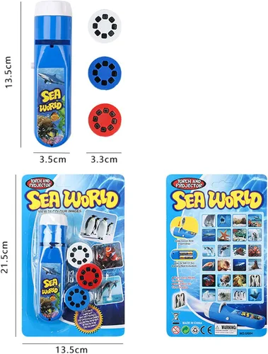 Vista 4 de Georgie Porgy Juguetes Proyector para Niños Conjunto de Ciencia Educativa Pared Techo Tienda Antorcha Linterna para Niños Regalos para Niños Niñas