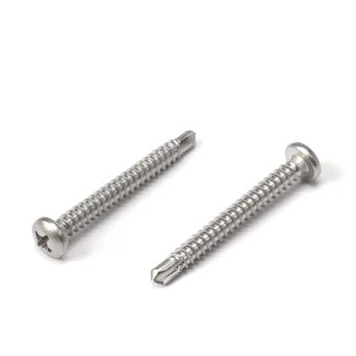 Vista 39 de THE CIMPLE CO Tornillo autoroscante de cabeza combinada #8, 1 pulgada de longitud, acero inoxidable 410 con cabeza hexagonal y Phillips, tornillo
