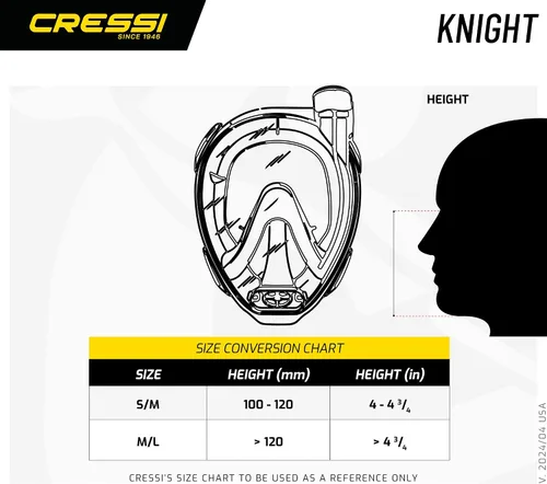 Vista 5 de Cressi Máscara facial completa de snorkel para adultos - Vista amplia y clara, sistema antivaho - Respiración fácil: La seguridad es lo primero
