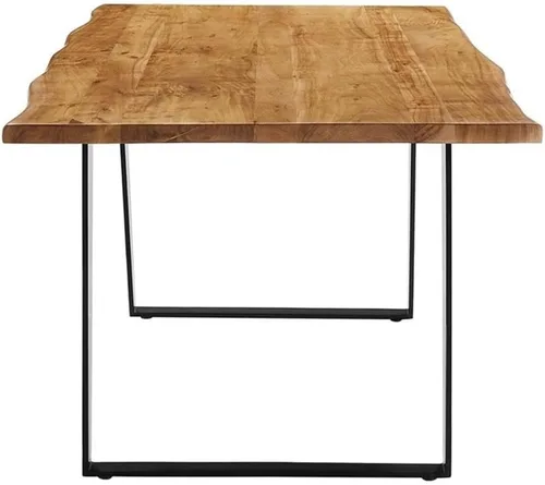 Vista 5 de Modway EEI-6067-BLK-NAT Viggo - Mesa de comedor de madera de acacia, madera de acacia, 60 pulgadas, color negro natural