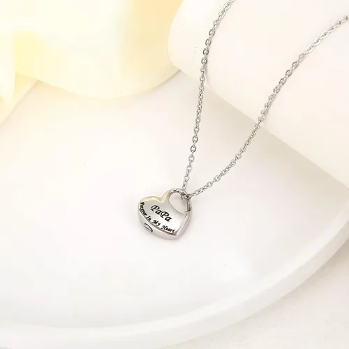 Vista 3 de Joyería de urna de cremación para cenizas, collar de urna de recuerdo de cenizas para hombres y mujeres, colgante conmemorativo impermeable con kit