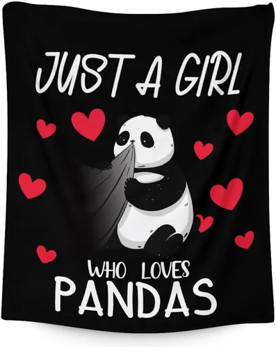 Vista 11 de Manta de panda para regalar – Manta de 30 x 40 pulgadas para niños – Mantas blancas de felpa suave para sofá, oficina