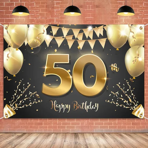 Vista 22 de HAMIGAR Fondo de pancarta de feliz cumpleaños número 10 de 6 x 4 pies, decoraciones de cumpleaños de 10 años, suministros de fiesta para niñas