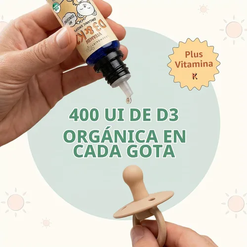 Vista 5 de Legendairy Milk Gotas líquidas orgánicas de vitamina D3 K2 para bebés, 400 UI de gotas de vitamina D para bebés para infantes – Vitamina D