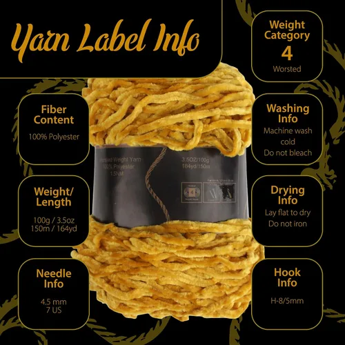Vista 4 de JubileeYarn - Hilo de chenilla (3.53 oz/poliéster peinado, circonita), 1 pastel