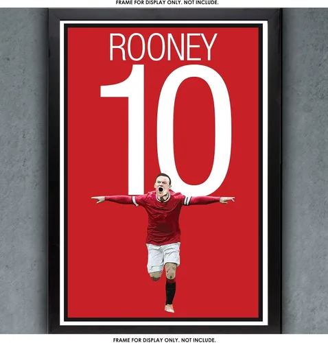 Vista 3 de Graphics 17 Póster de Wayne Rooney - Manchester United Art
